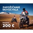 Poukaz na zapožičanie motocykla v hodnote 200 €